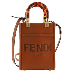 Fendi Sunshine Shopper Tote Leather Mini