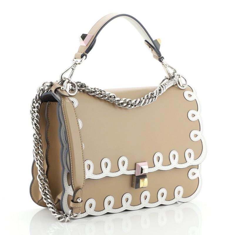 Fendi Swirl Kan I Tasche Leder Medium (Braun)