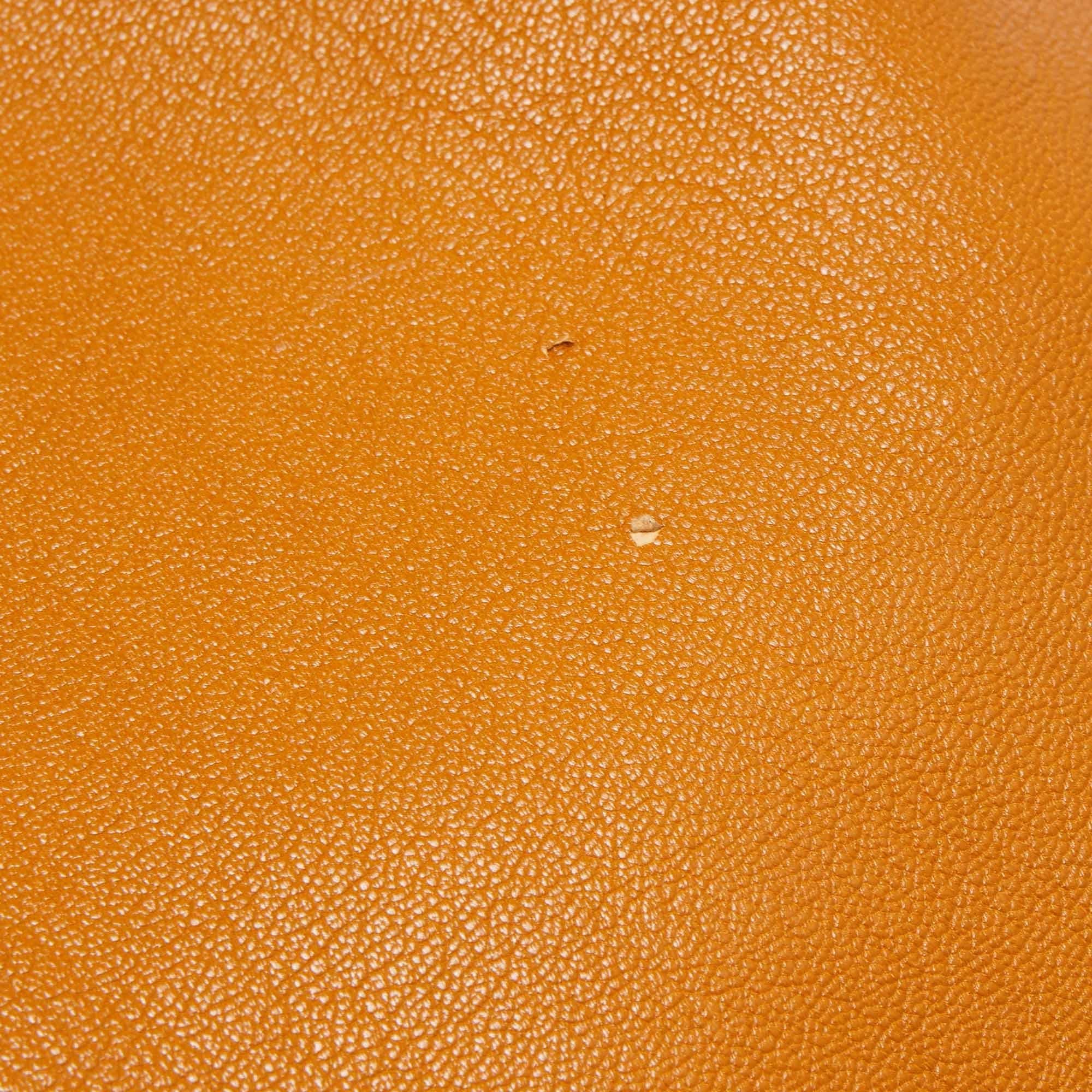 Fendi Tan Leather Large Peekaboo Top Handle Bag 7