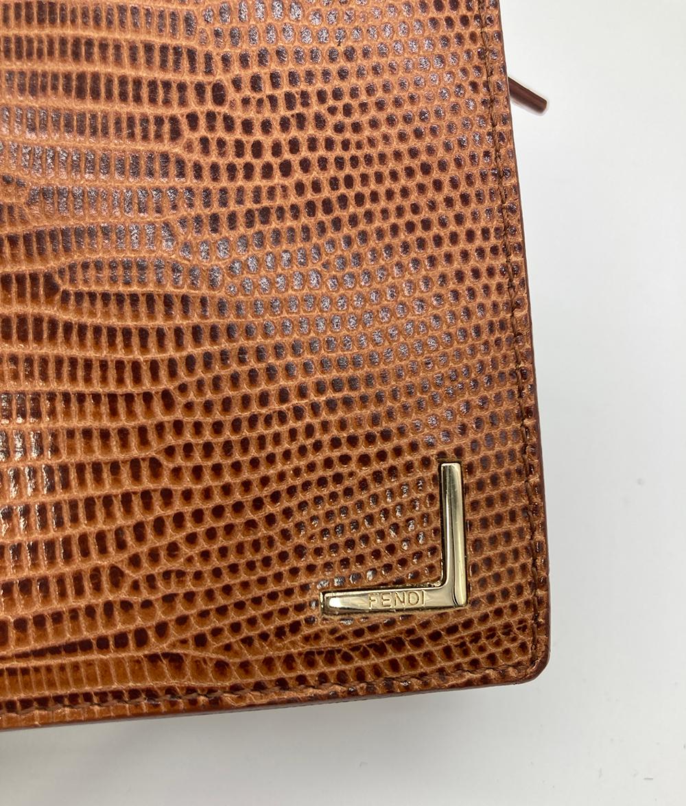 Fendi Tan Lizard Wallet For Sale 8