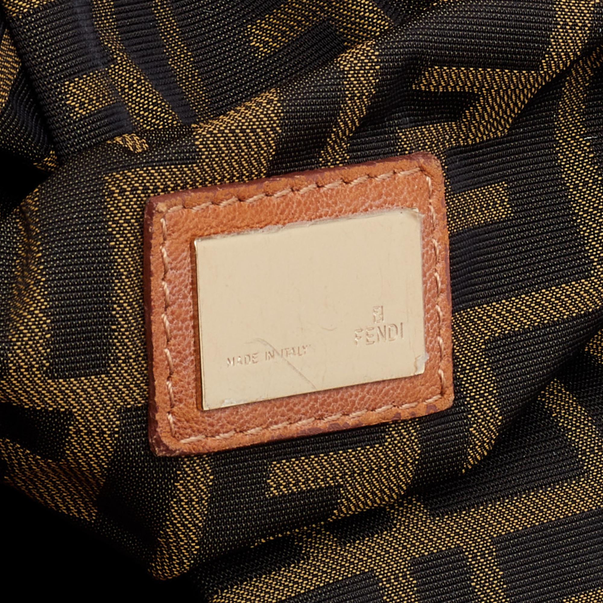 Fendi Tan Textured Leather Spy Bag 3