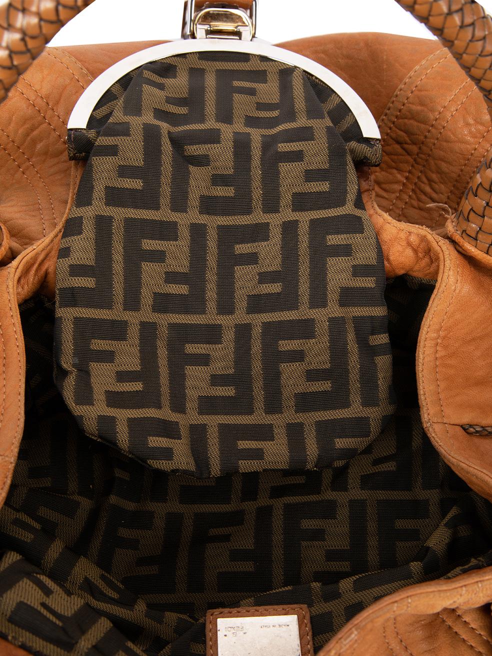 Women's Fendi Tan Textured Leather Spy Bag For Sale