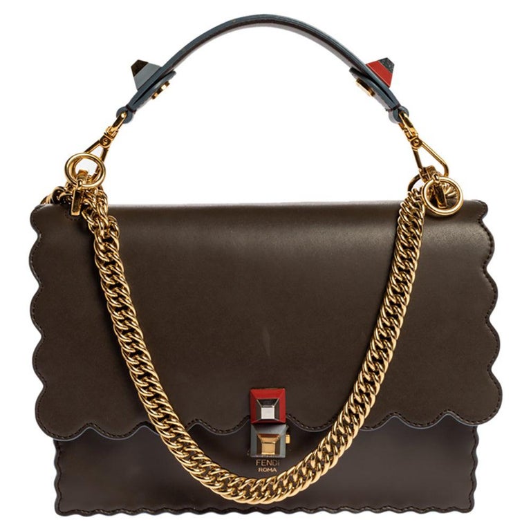 Fendi Strap You Leather and Chain Bag Strap at 1stDibs