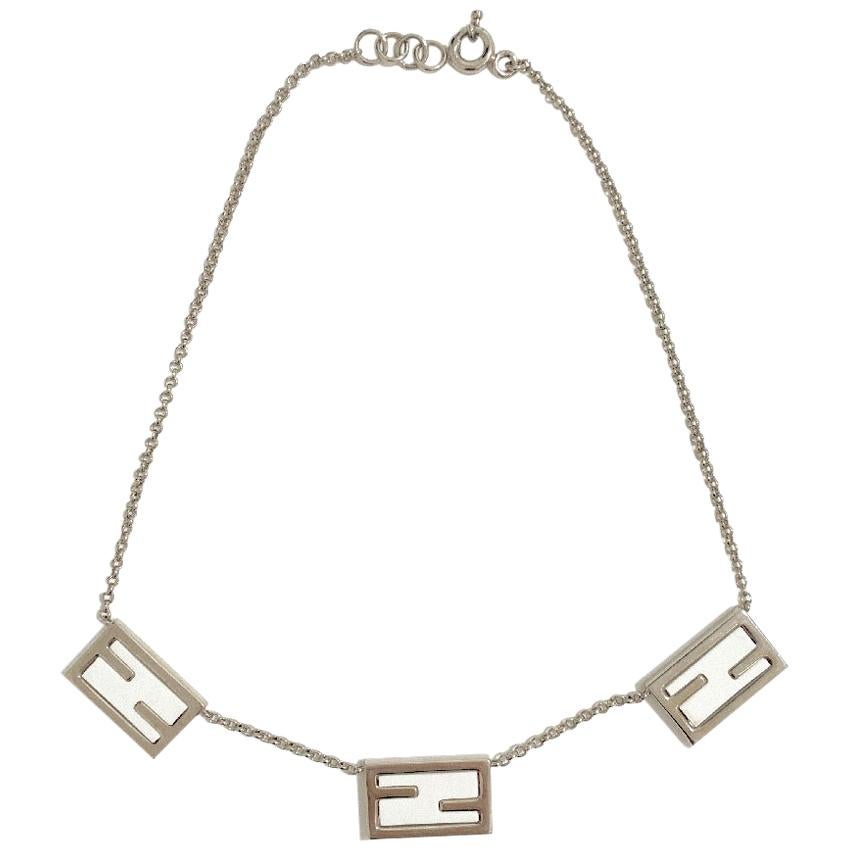 FENDI 'The Fendista' Cuff Bracelet and Necklace set For Sale