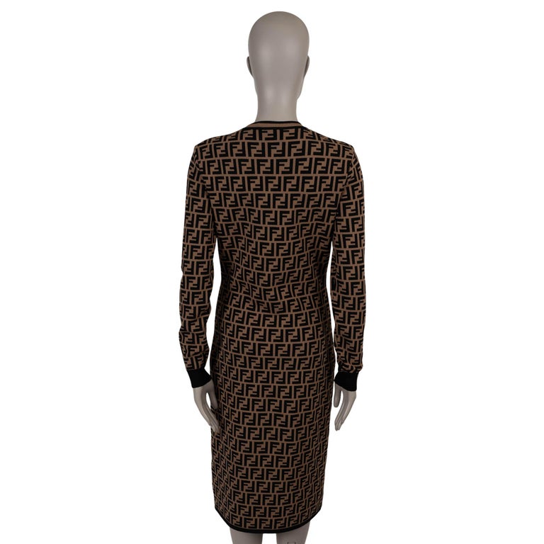 fendi brown dress Satin Dress Fendi