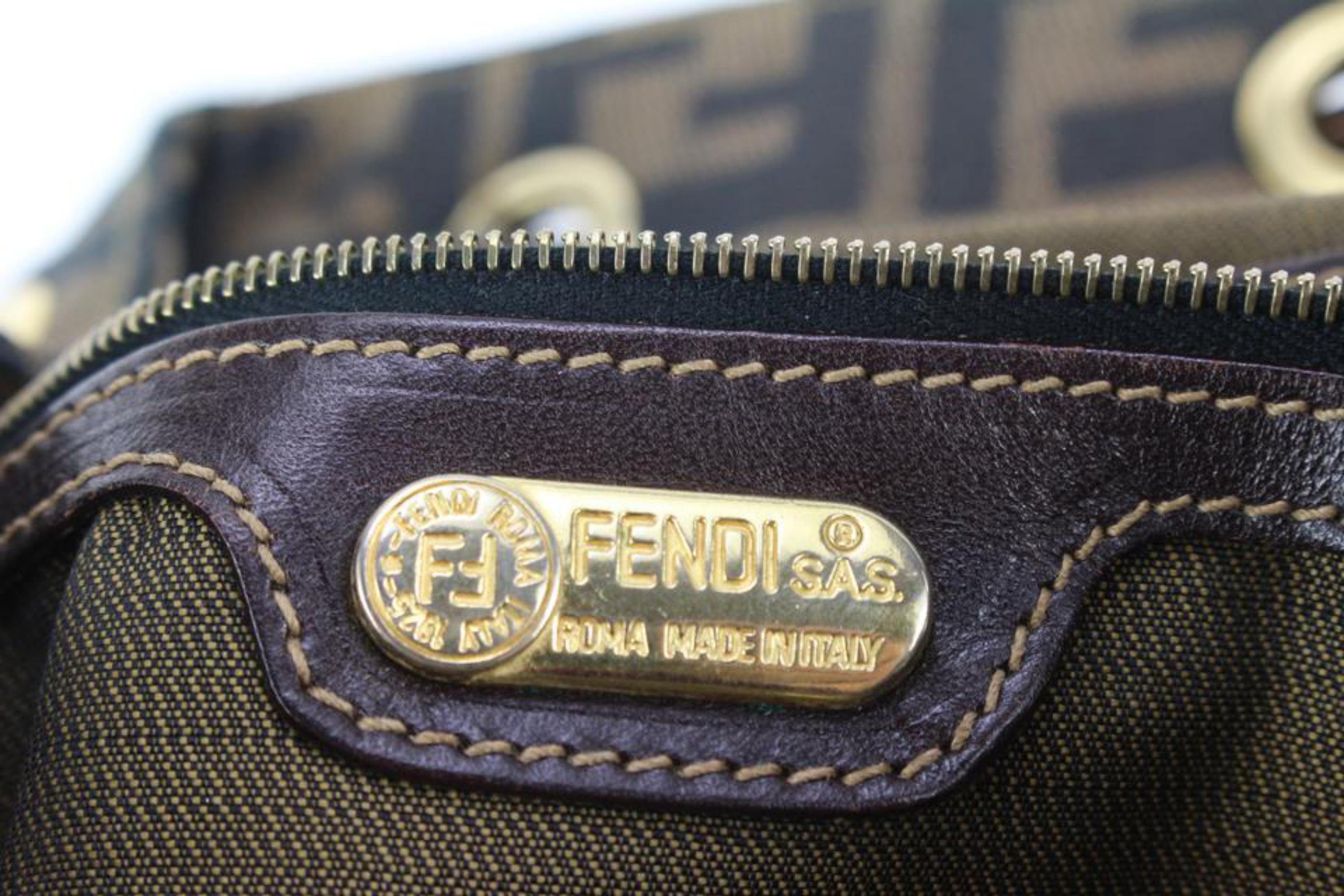 Fendi Tobacco Monogram FF Zucca Backpack 54f518s 5