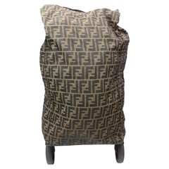 Fendi Tobacco Monogram Ff Zucca Rolling Luggage 869189 Brown Canvas Weekend/Trav