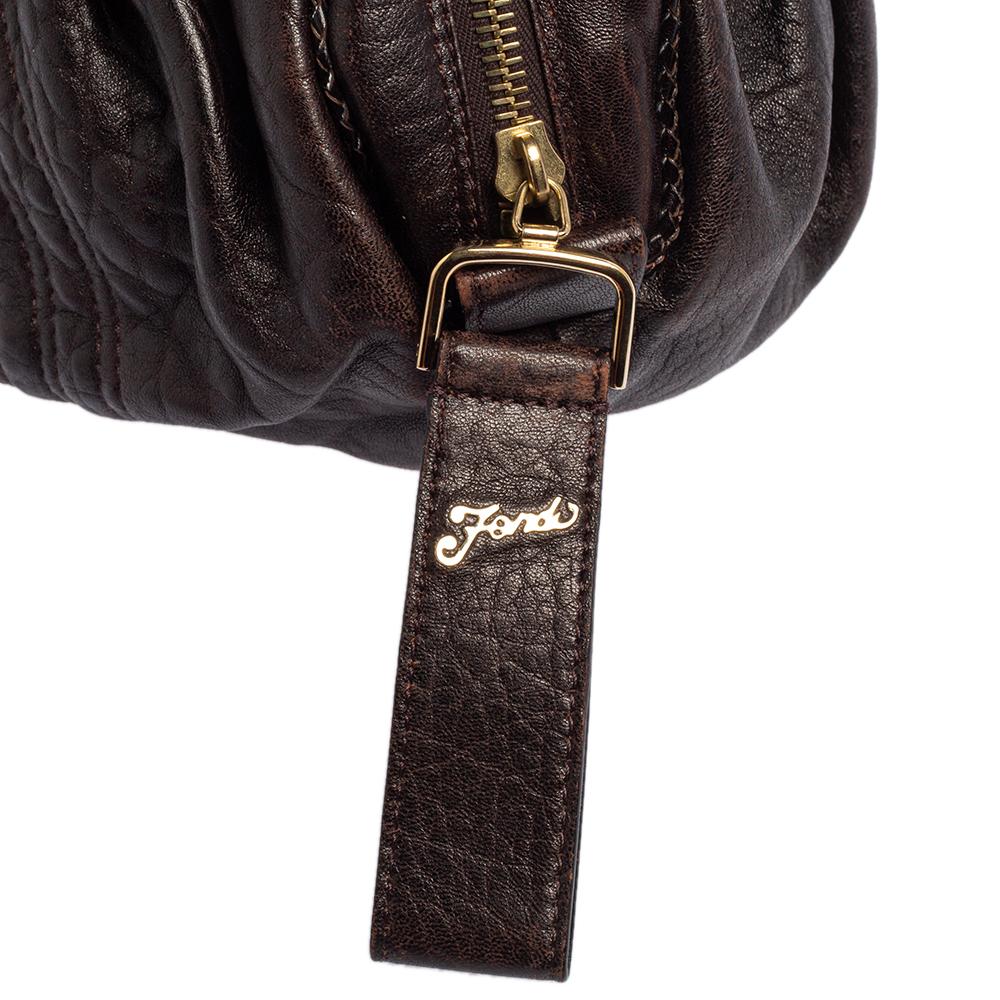 Fendi Tobacco Zucca Canvas and Leather Baby Spy Bag 3