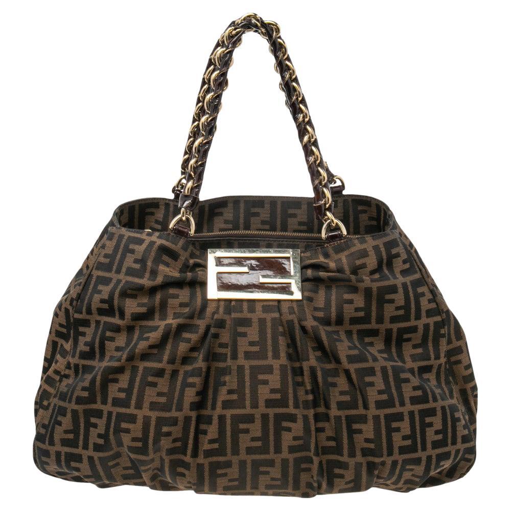Fendi Peekaboo Handbag Leather Large at 1stDibs