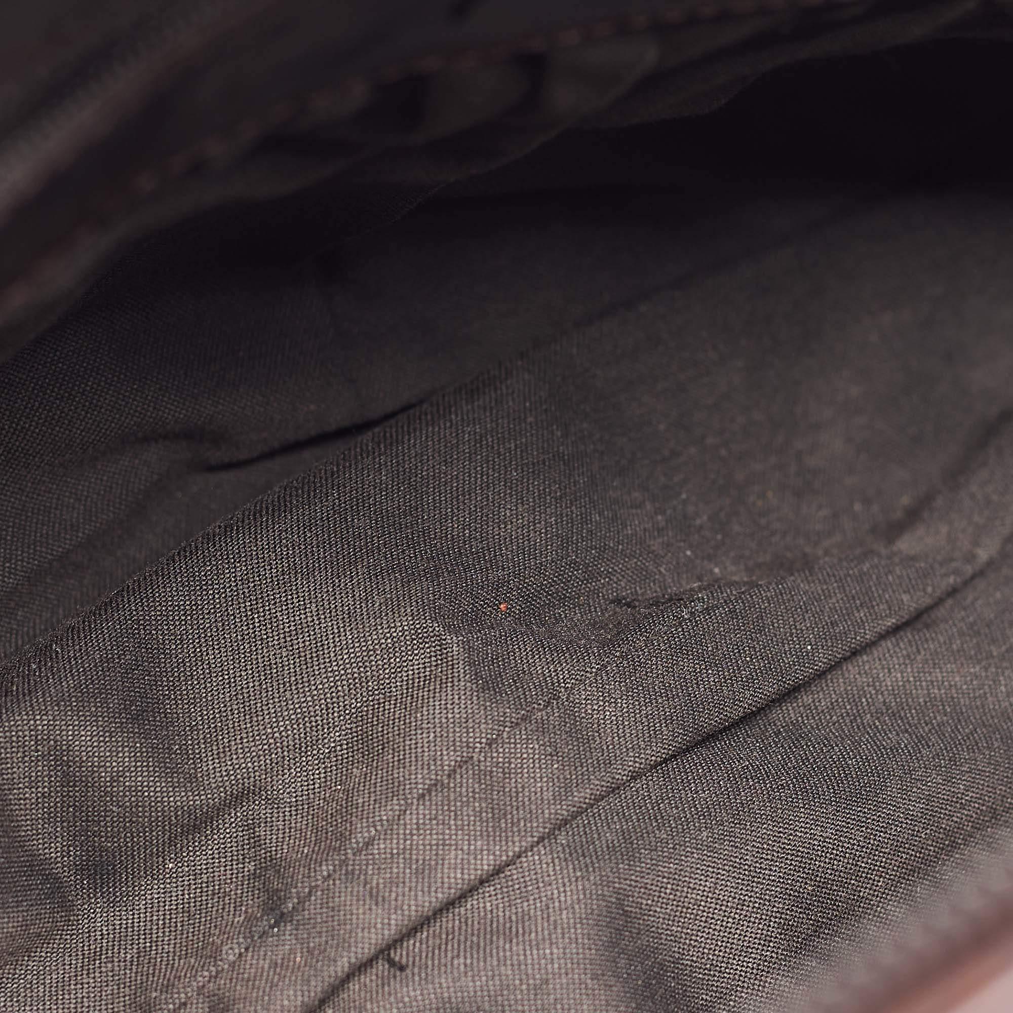 Fendi Tobacco Zucca Canvas and Patent Leather To You Convertible Clutch Bag 9