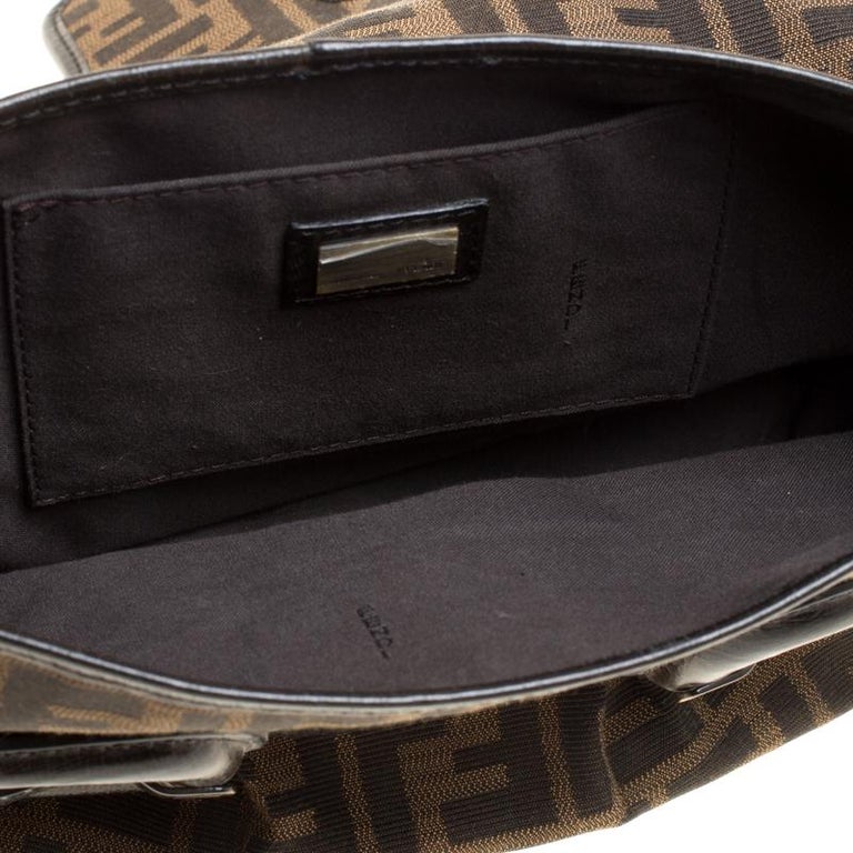 Fendi Zucca Canvas B Bis Shoulder Bag