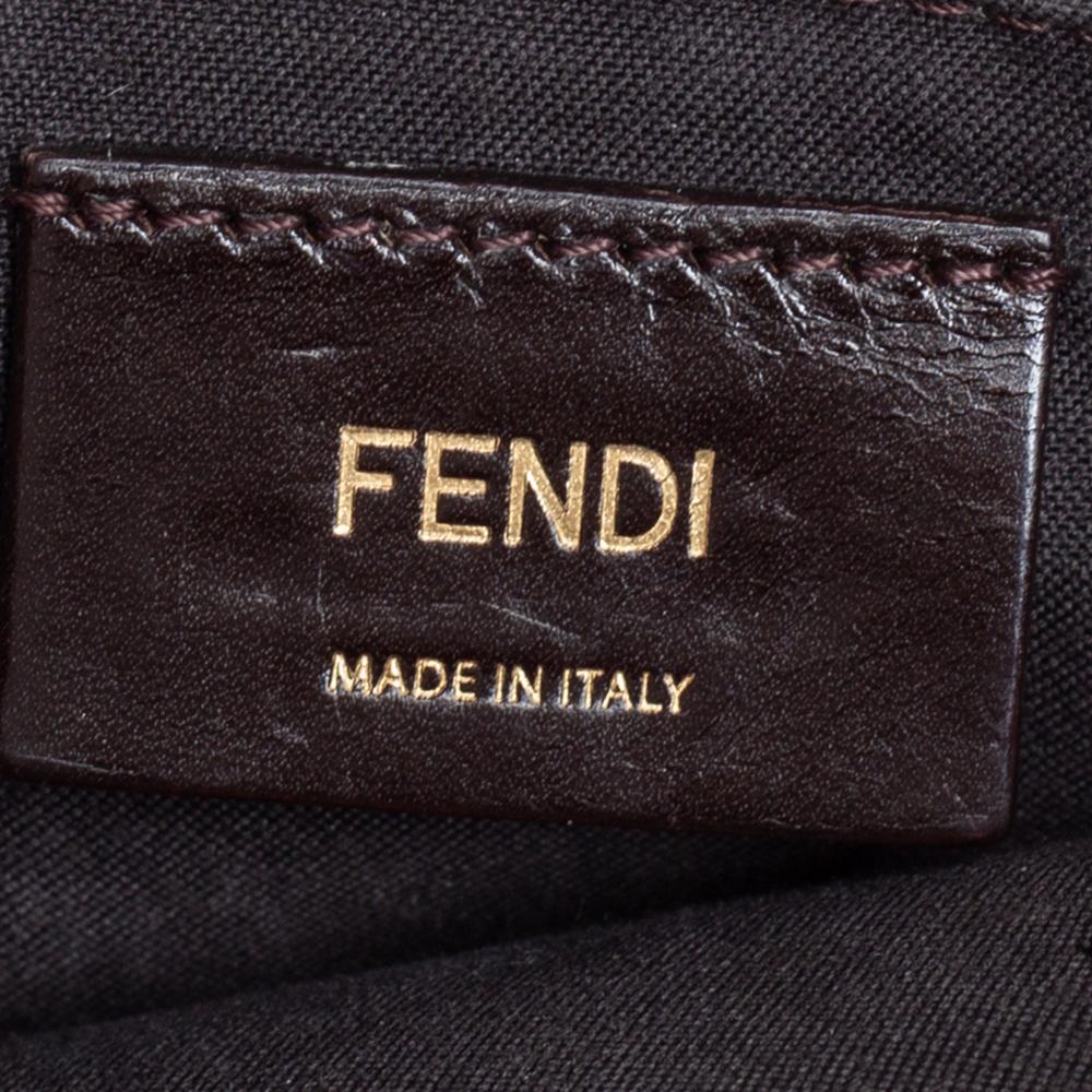 Fendi Tobacco Zucca Canvas Flap Crossbody Bag 2
