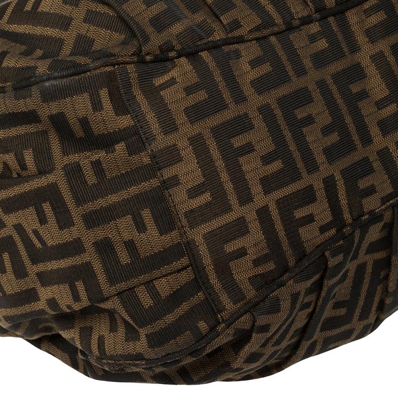 Fendi Tobacco Zucca Canvas Large Mia Chain Tote 6