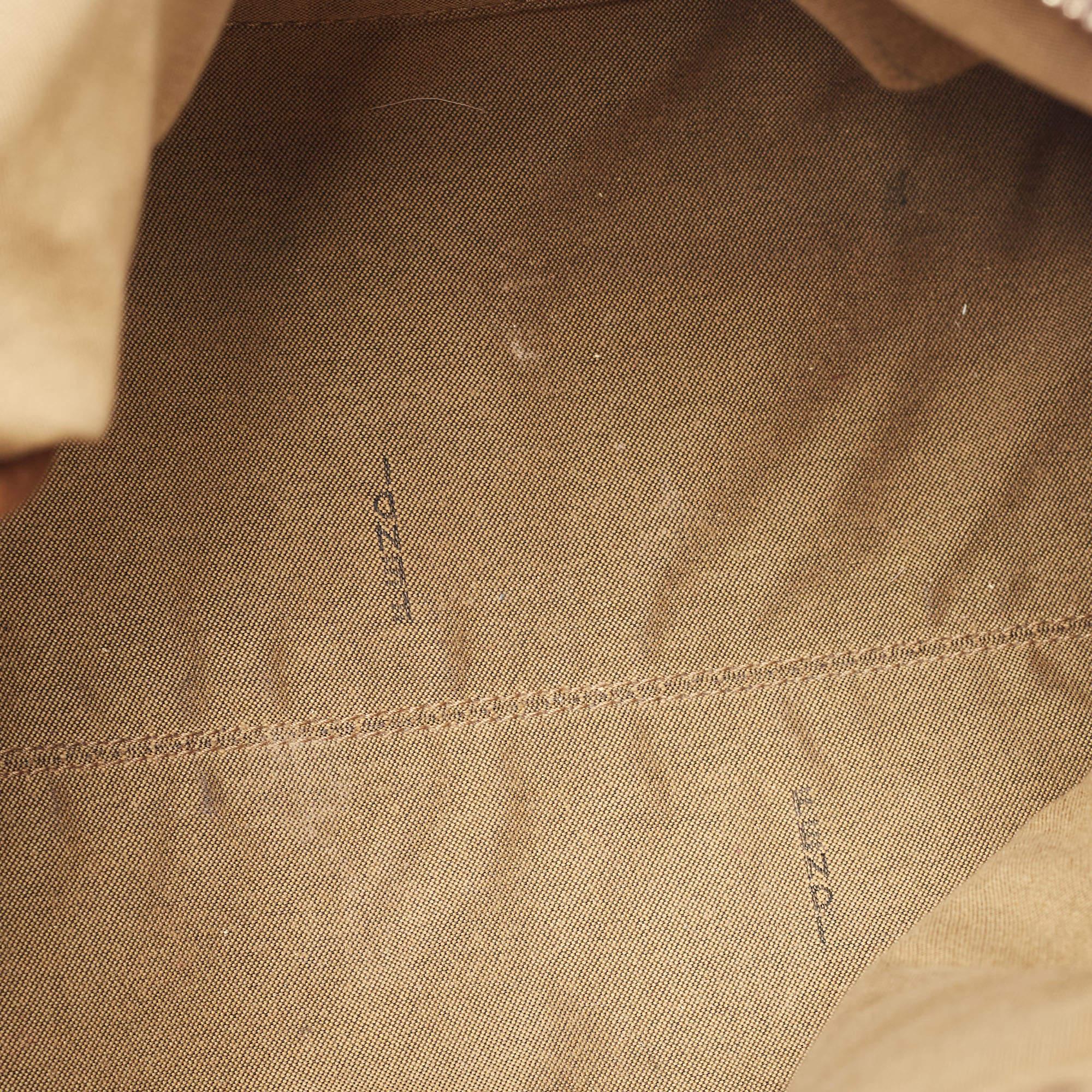 Fendi Tobacco Zucca Canvas Medium Boston Bag 5