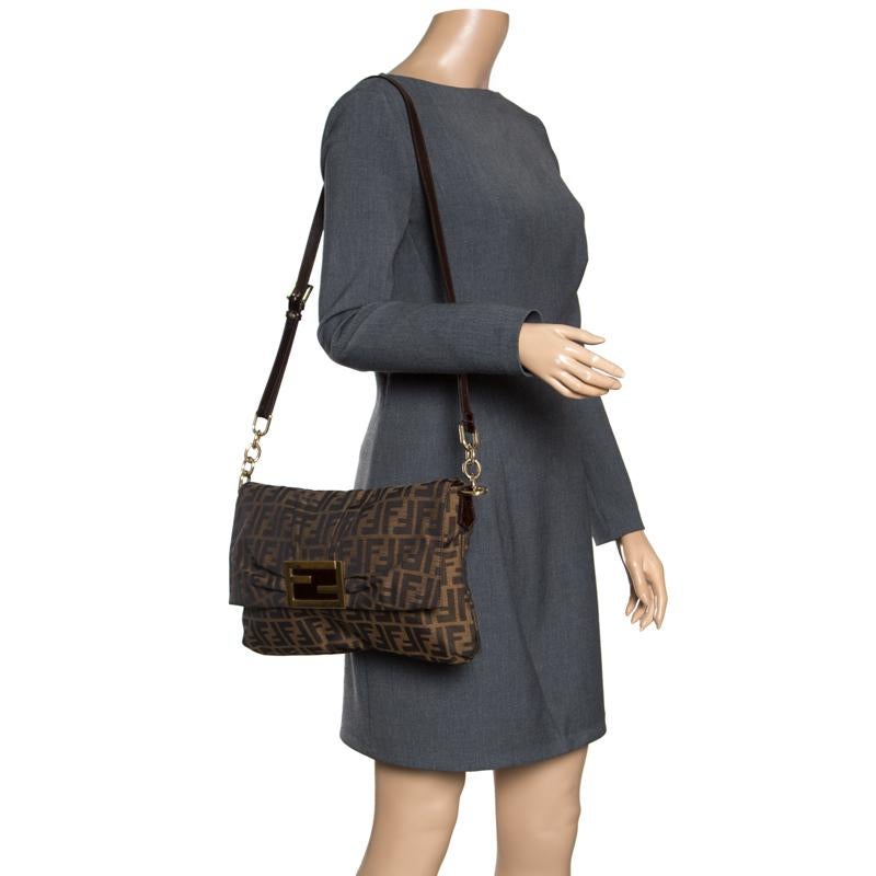 fendi zucca flap bag