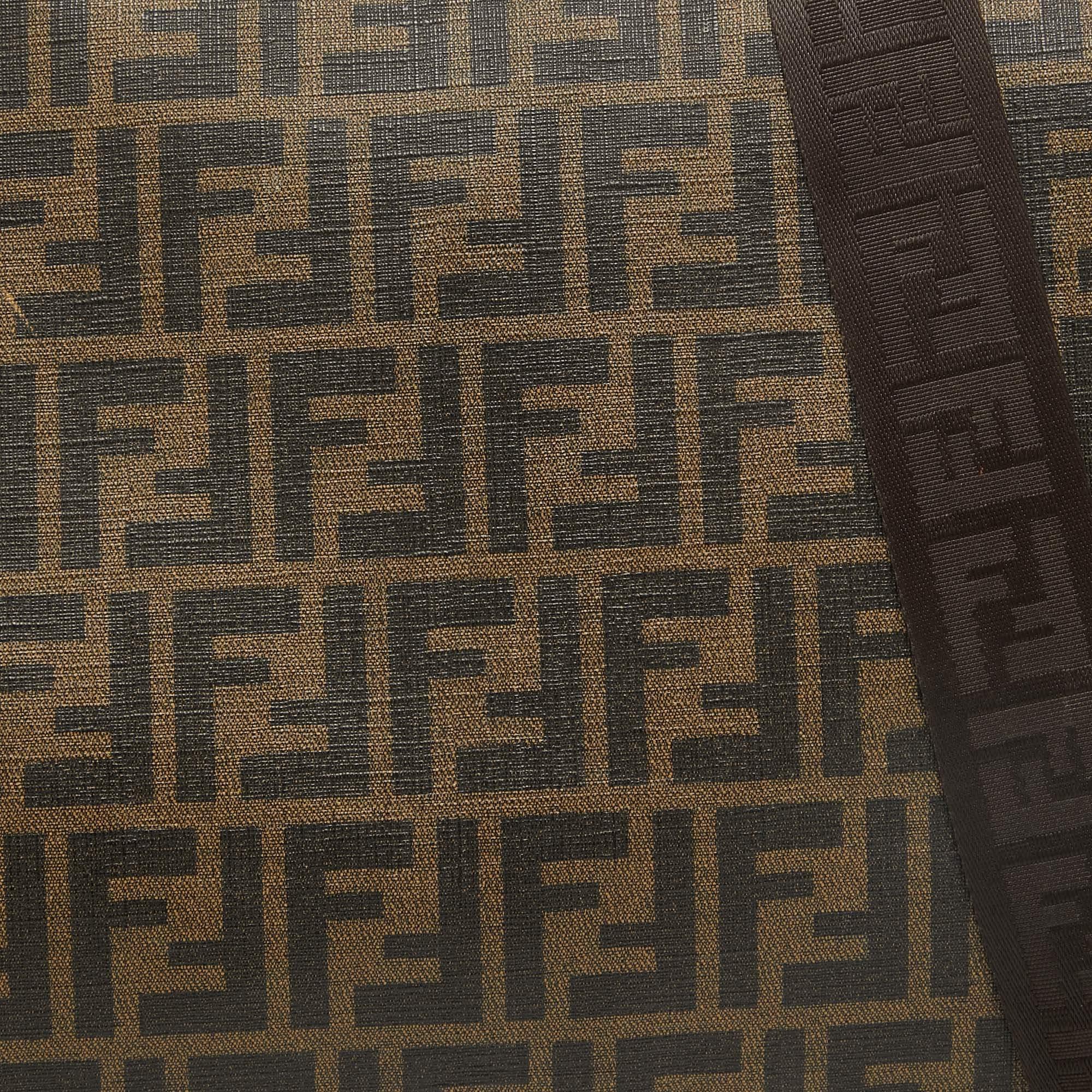 Men's Fendi Tobacco Zucca Coated Canvas Messenger Bag