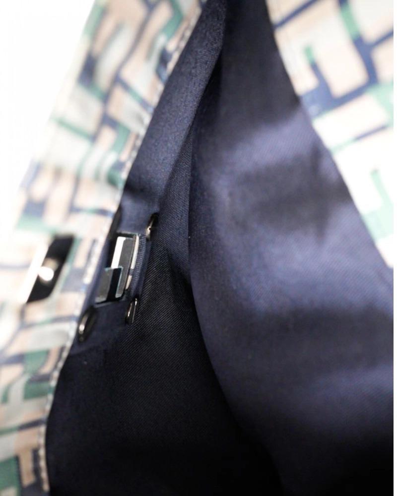 Fendi Tote Small Pumpkin Multicolour Blue en vente 6