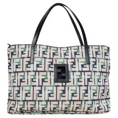 Fendi Tote Small Pumpkin Multicolor Blue