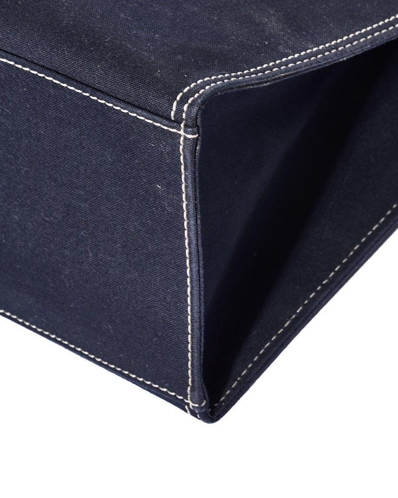 Fendi Tote Square MM Denim Blu Borsa spalla For Sale 5