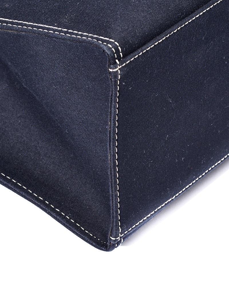 Fendi Tote Square MM Denim Blu Borsa spalla For Sale 4