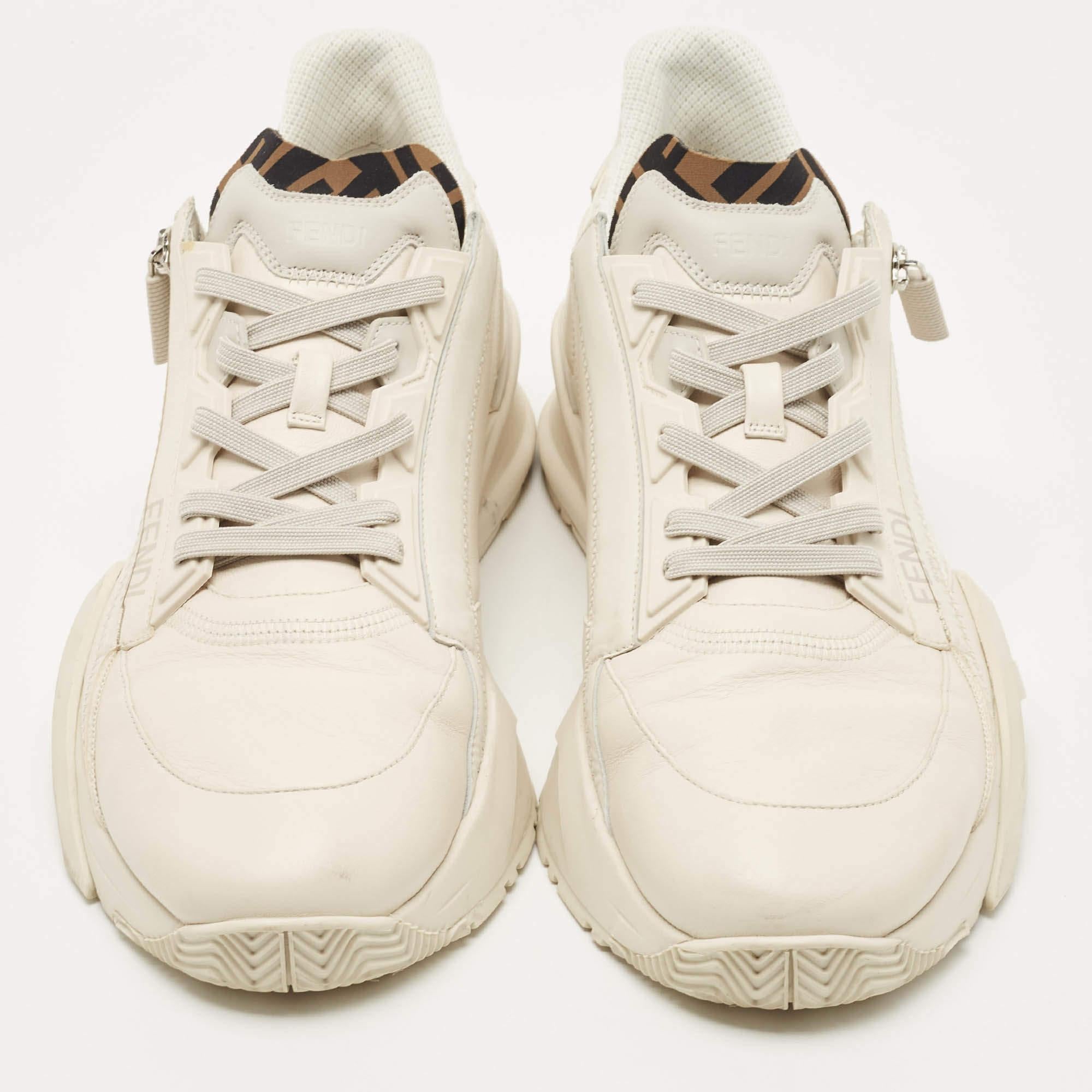 Coming in a classic silhouette, these designer sneakers are a seamless combination of luxury, comfort, and style. These sneakers are finished with signature details and comfortable insoles.

