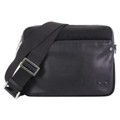 Fendi Tracolla Monster Messenger Bag Leather and Nylon Mini