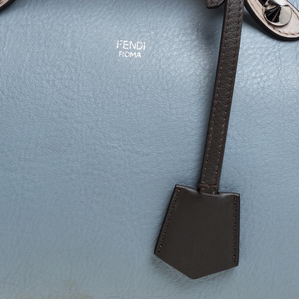 Fendi Tri Color Leather Medium By The Way Boston Bag 3