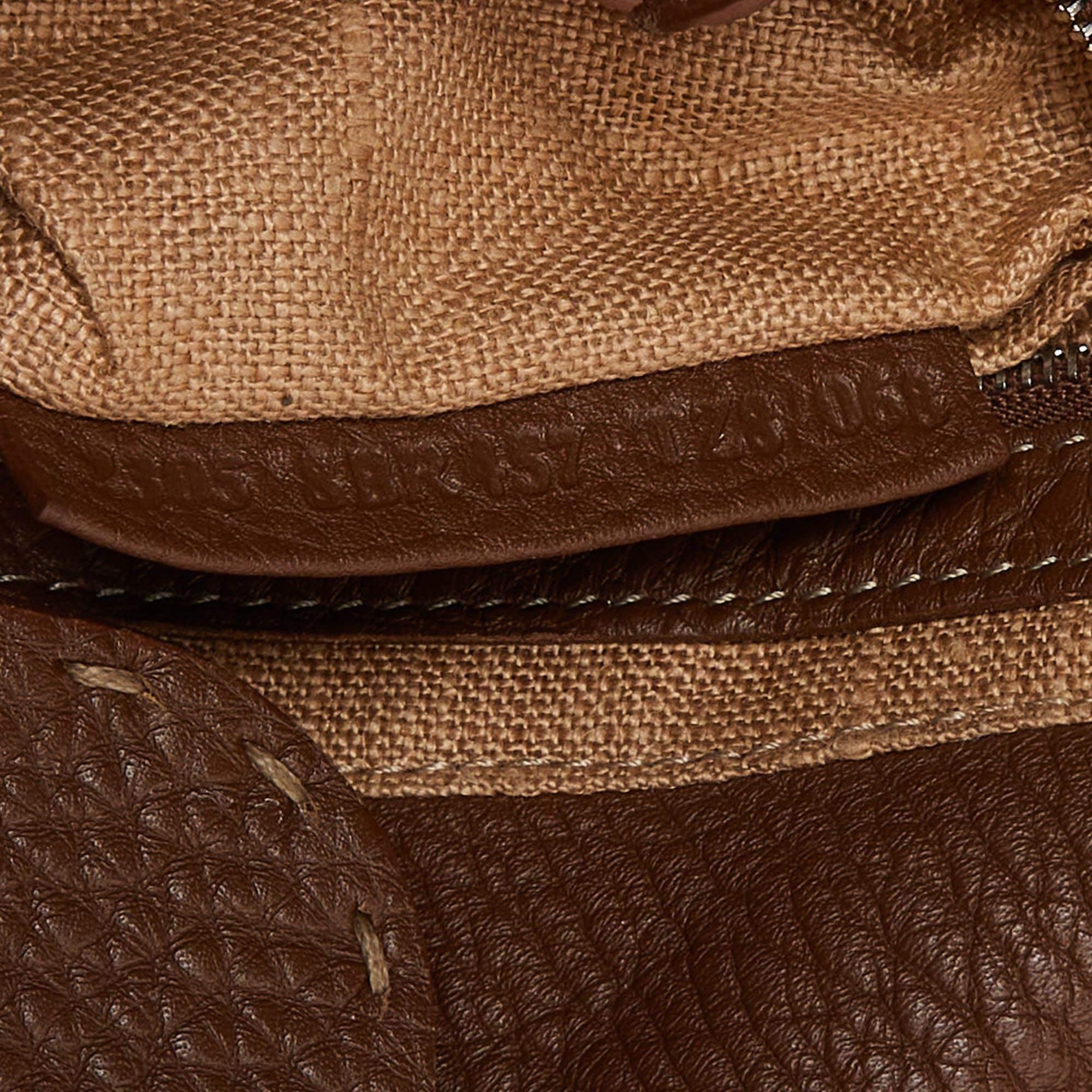 Fendi Tri Color Selleria Canvas and Leather Shoulder Bag 4