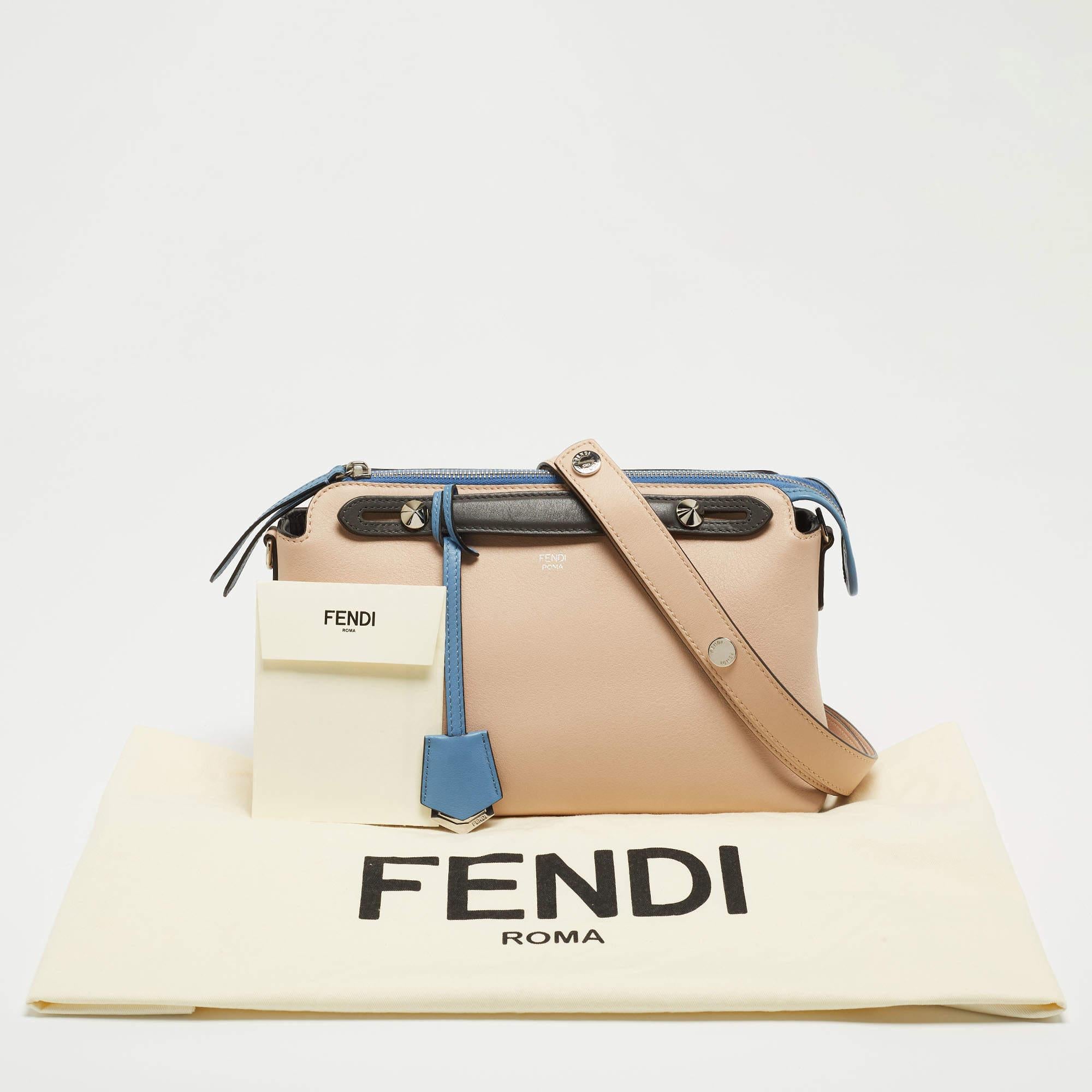 Fendi Tricolor Leather Small By The Way Shoulder Bag 12