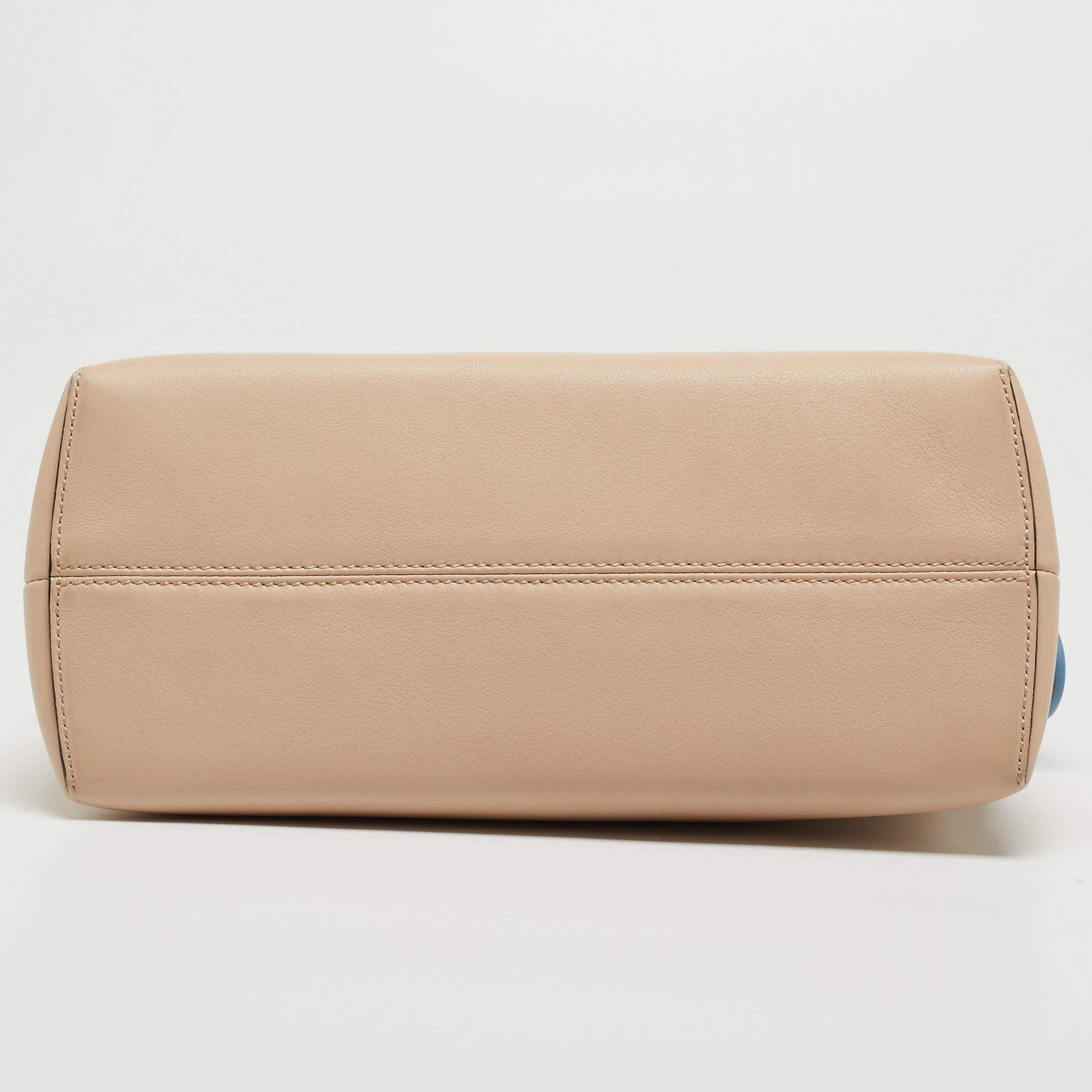 Fendi Tricolor Leather Small By The Way Shoulder Bag In Good Condition In Dubai, Al Qouz 2