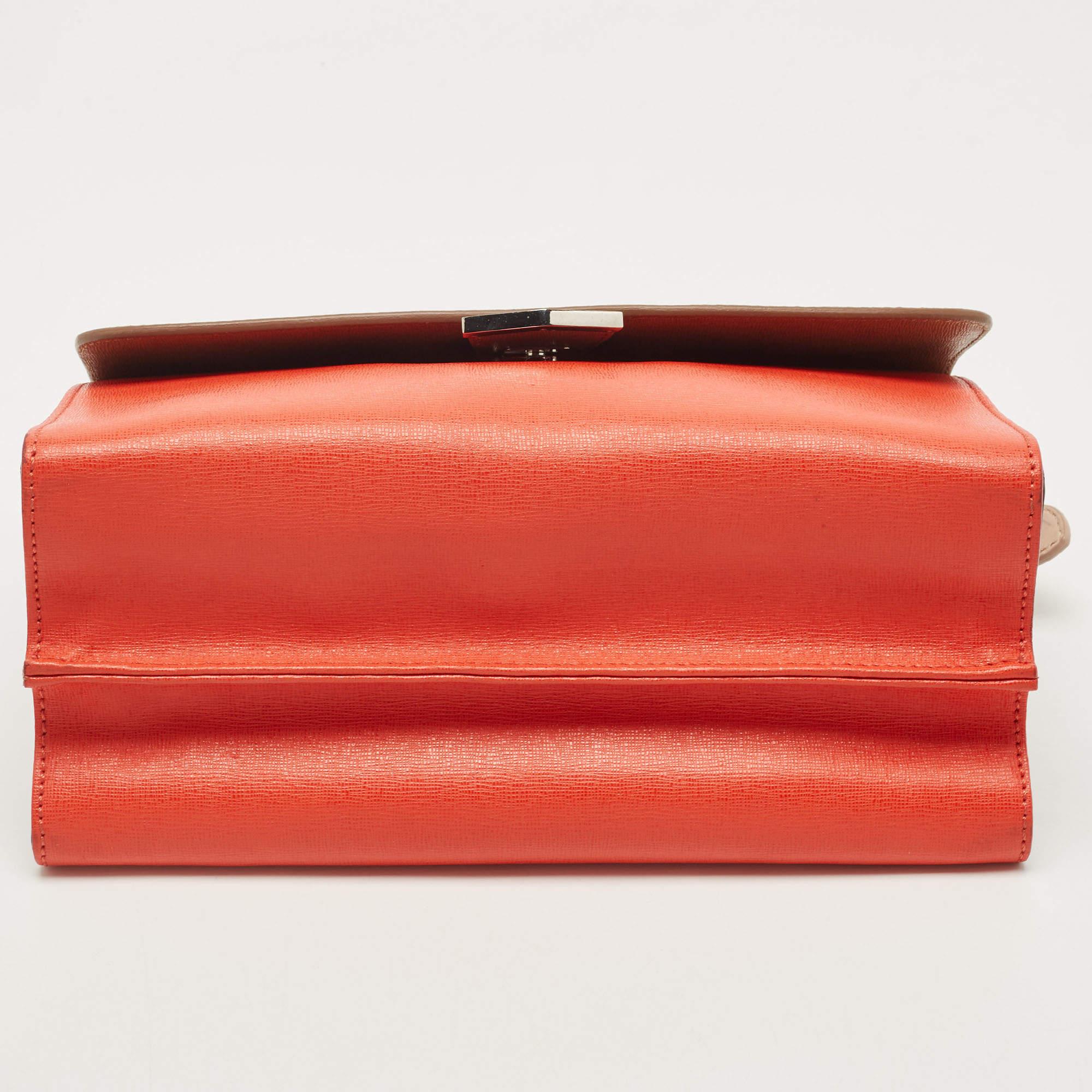 Women's Fendi Tricolor Leather Small Demi Jour Top Handle Bag