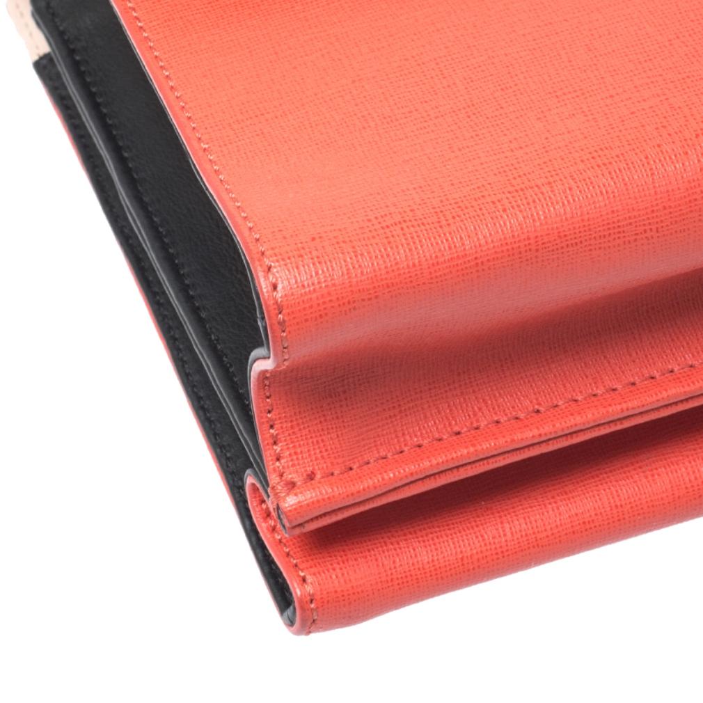 Fendi Tricolor Textured Leather Small Demi Jour Top Handle Bag 6