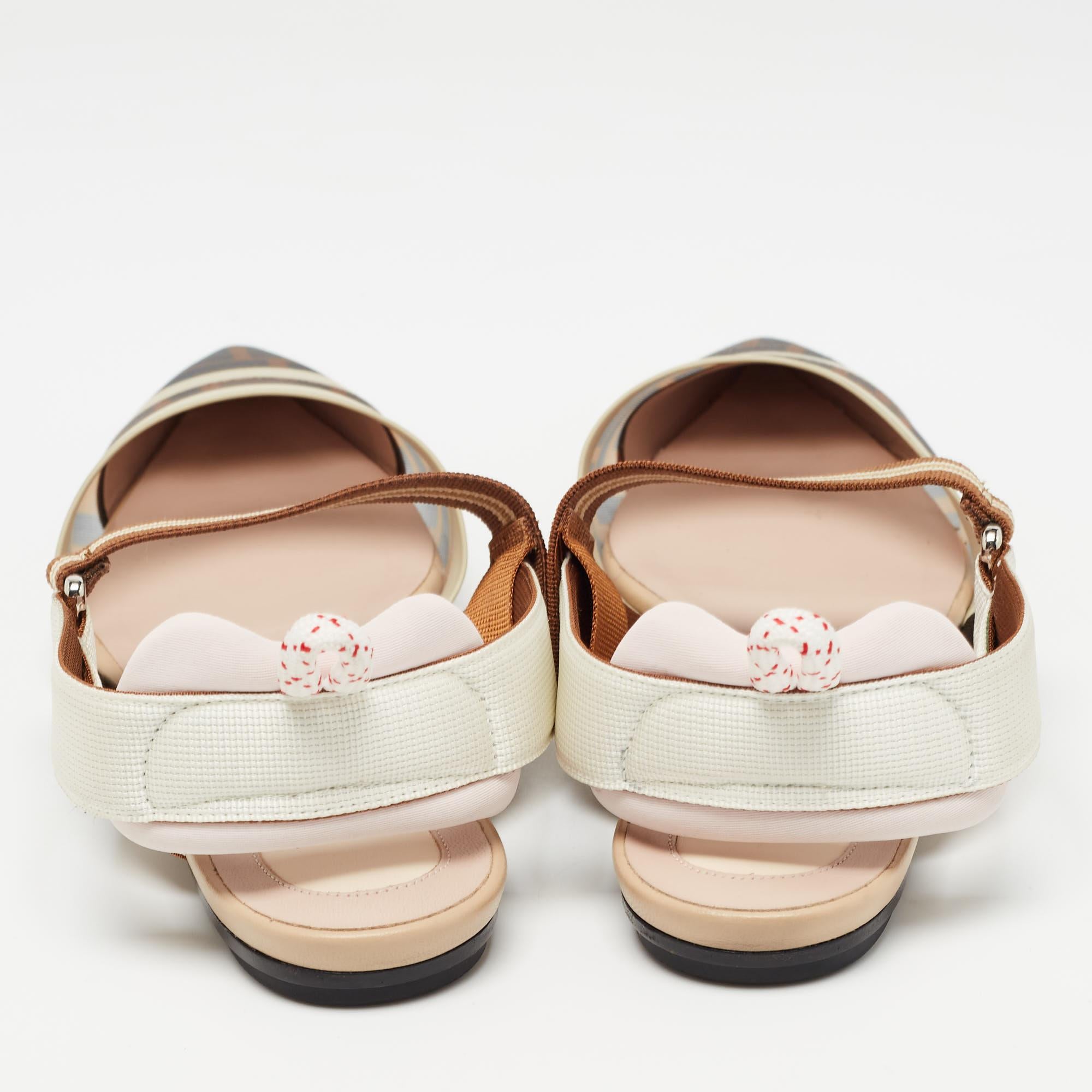 Sporty, feminine, and luxe, these all-in-ones Colibri flats by Fendi were first introduced in their SS18 collection, and since then, they are loved by celebrities and influencers worldwide. Crafted from quality materials, these shoes feature pointed