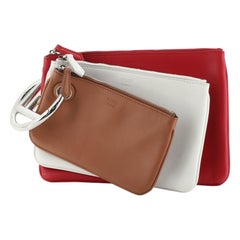 Fendi Triplette Pouch Set Calfskin