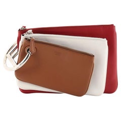 Fendi Triplette Pouch Set Calfskin