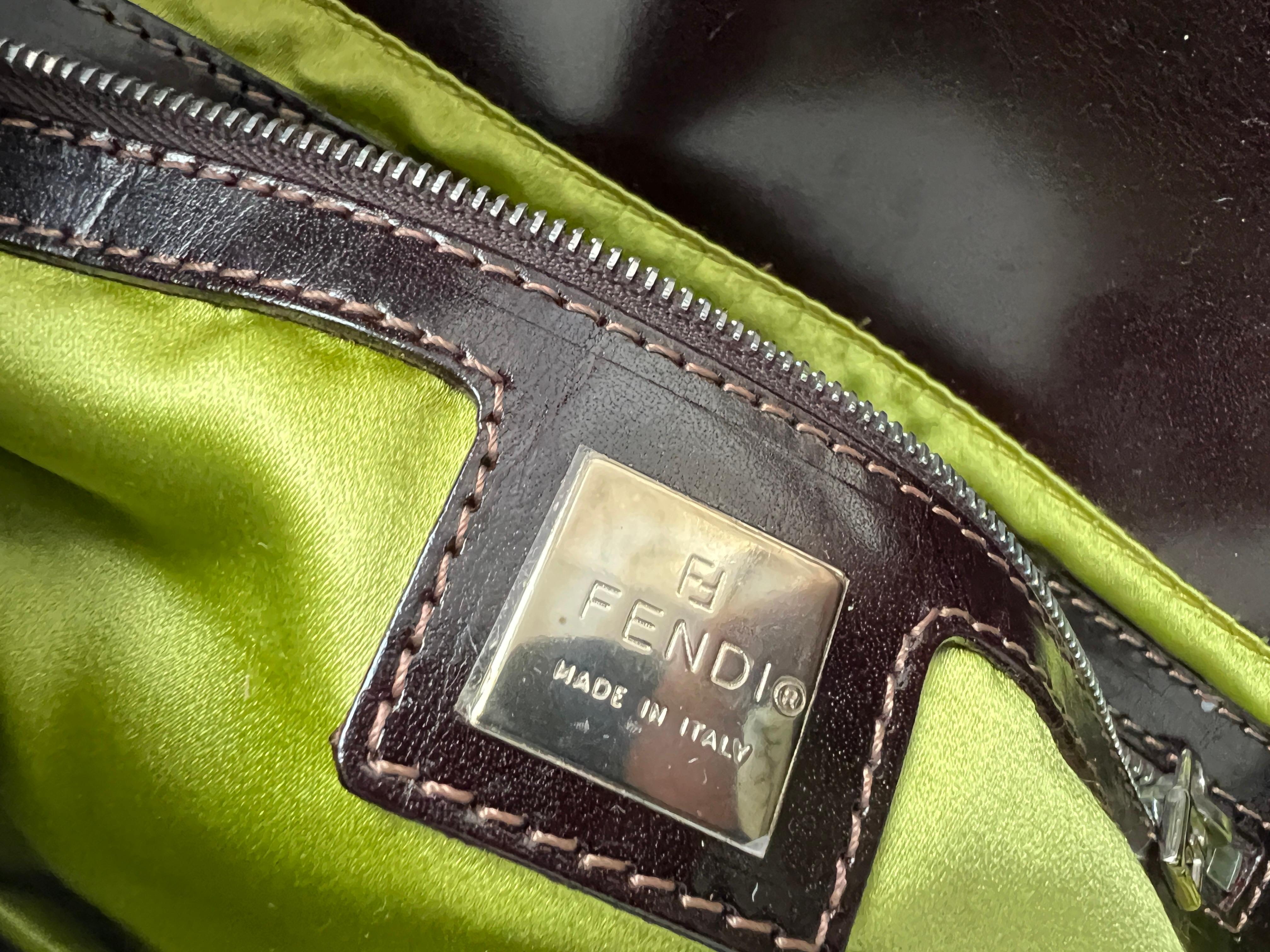 Fendi tropical pattern embroidery sequin baguette 1
