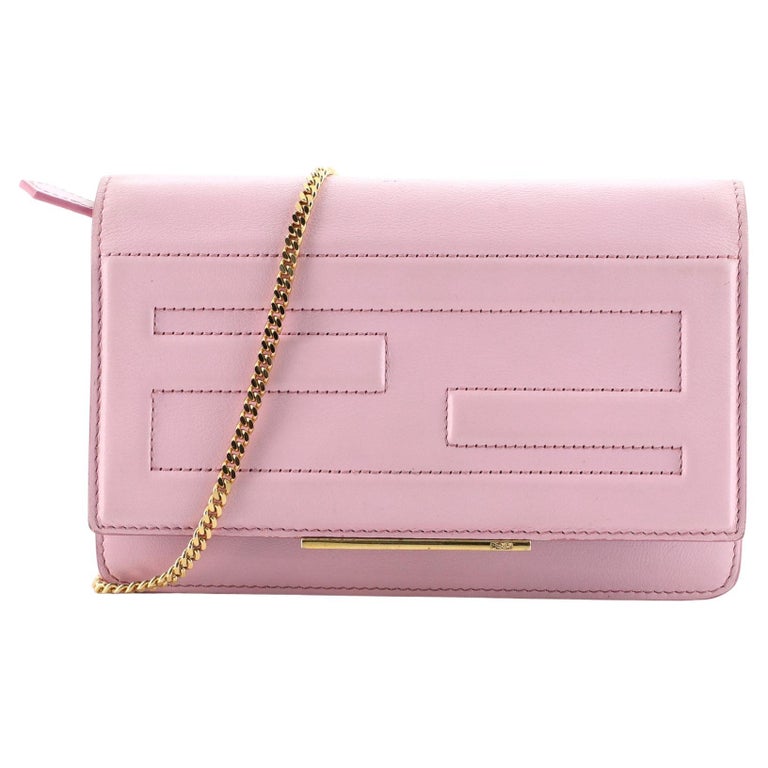 Fendi Tube Wallet On Chain Leather at 1stDibs