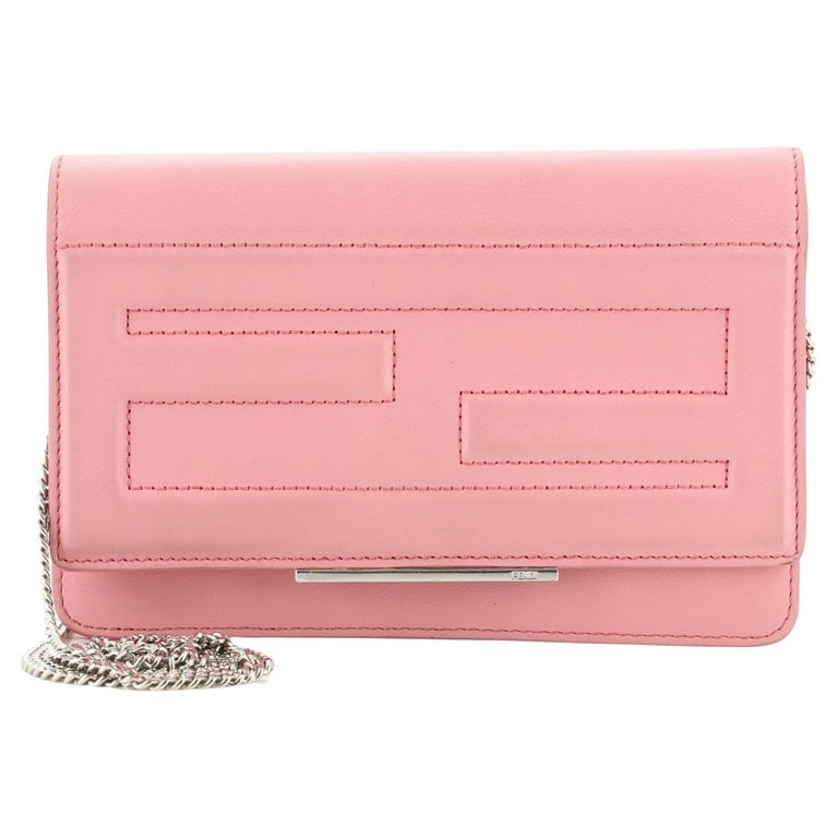 Fendi Tube Wallet On Chain Leather at 1stDibs