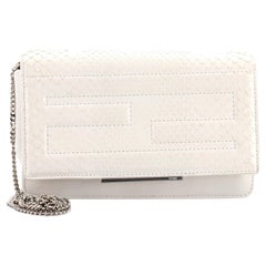 Fendi Tube Wallet On Chain Python and Leather Fendi Tube Wallet On Chain Python and Leather