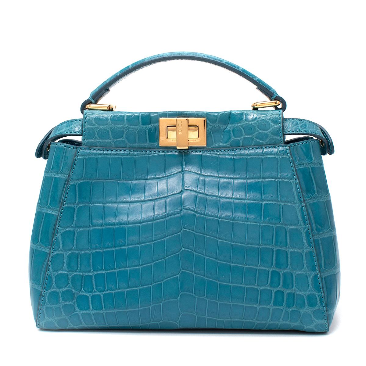 fendi peekaboo crocodile