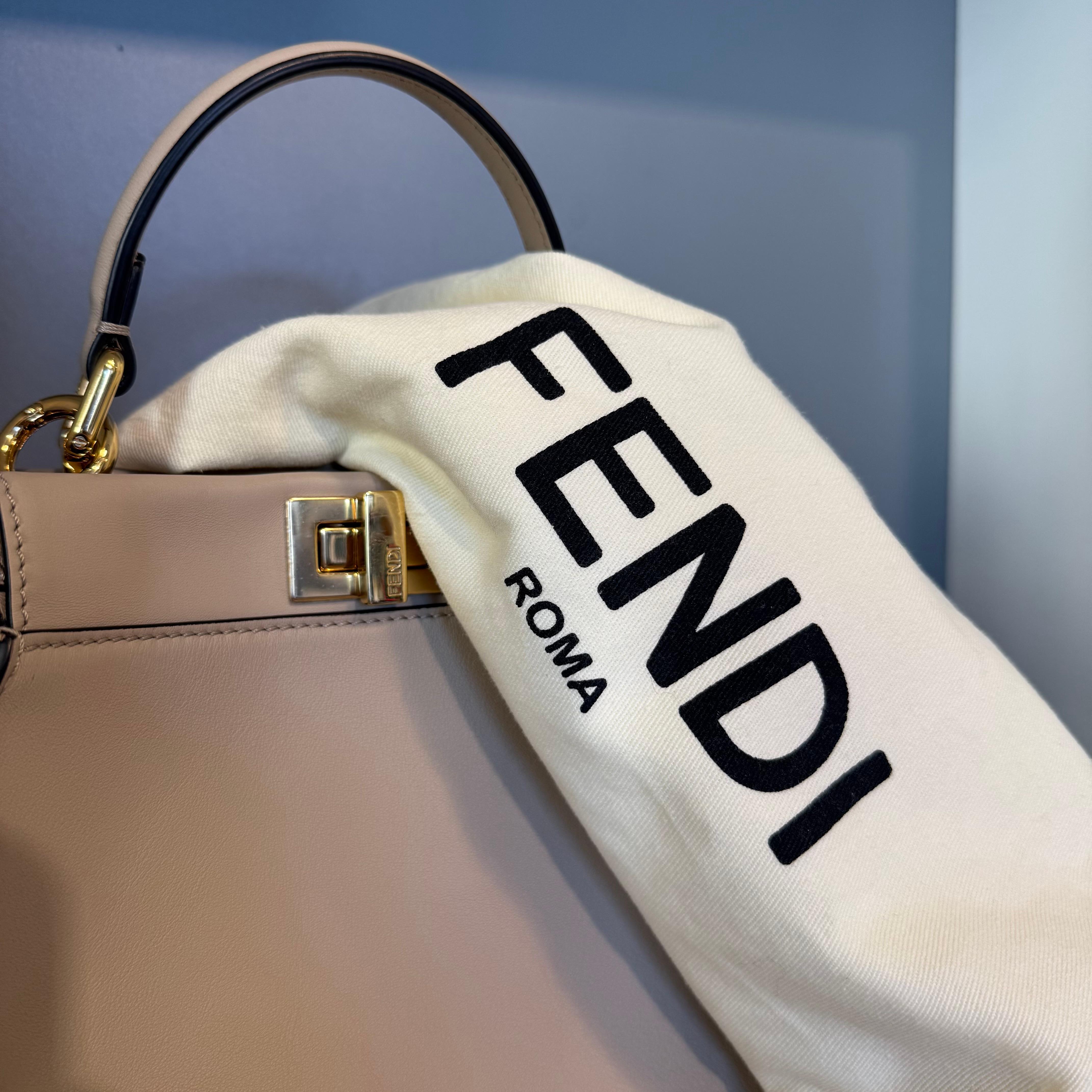 Fendi Turtledove Mini Peekaboo For Sale 5