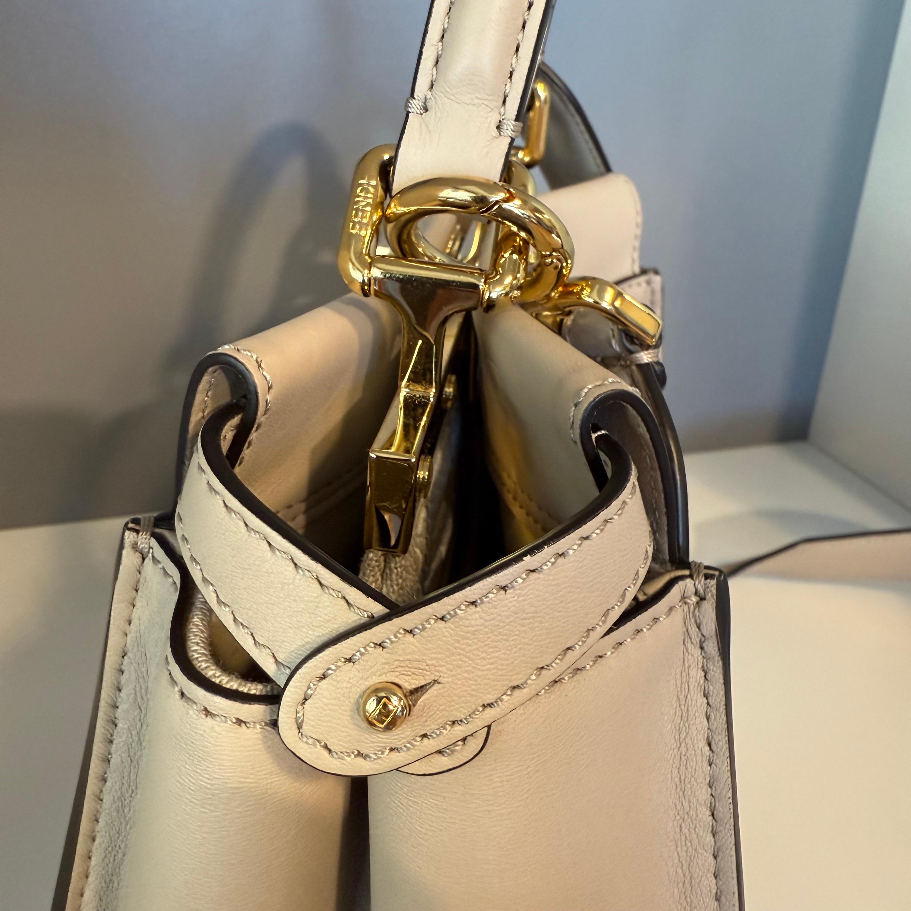 Fendi Turtledove Mini Peekaboo For Sale 1