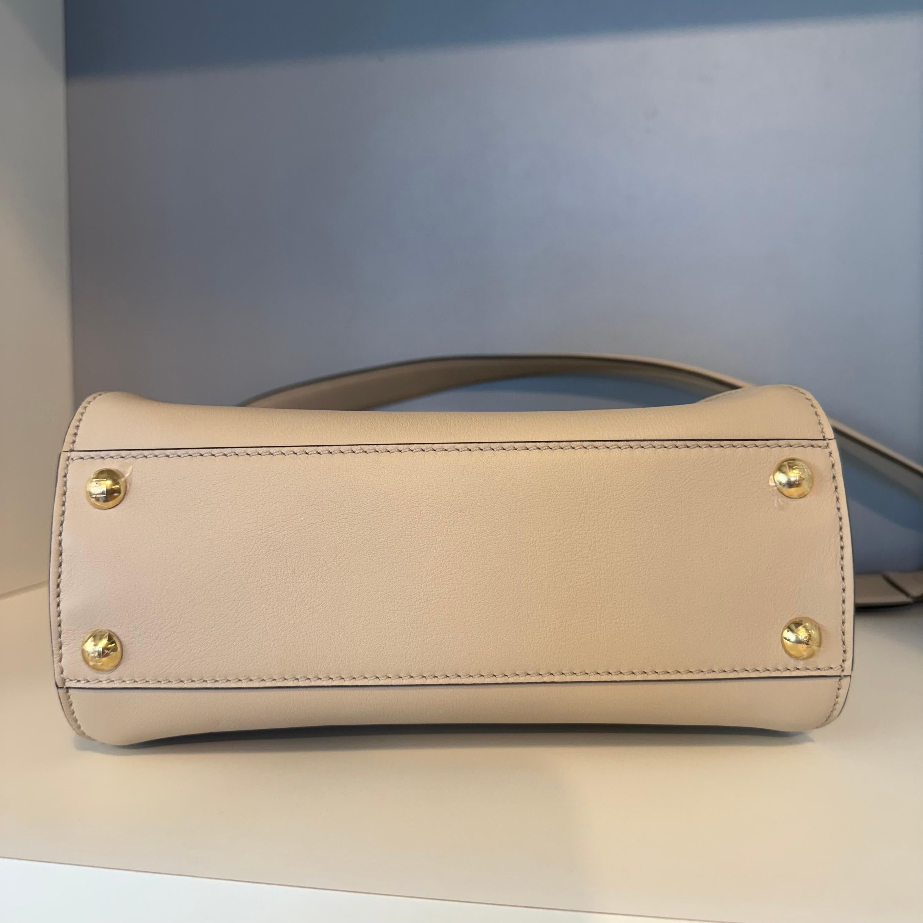 Fendi Turtledove Mini Peekaboo For Sale 2