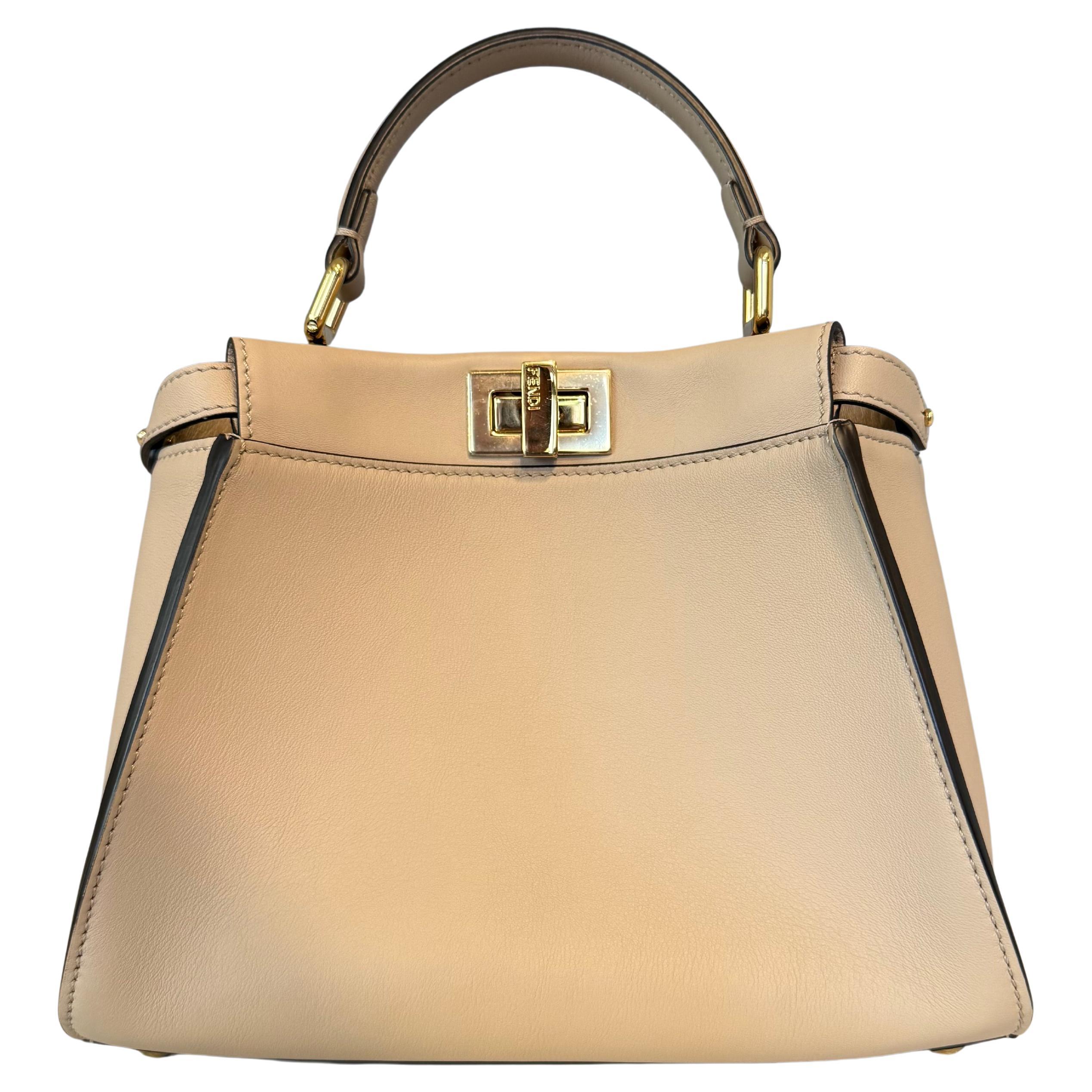 Fendi Turtledove Mini Peekaboo For Sale