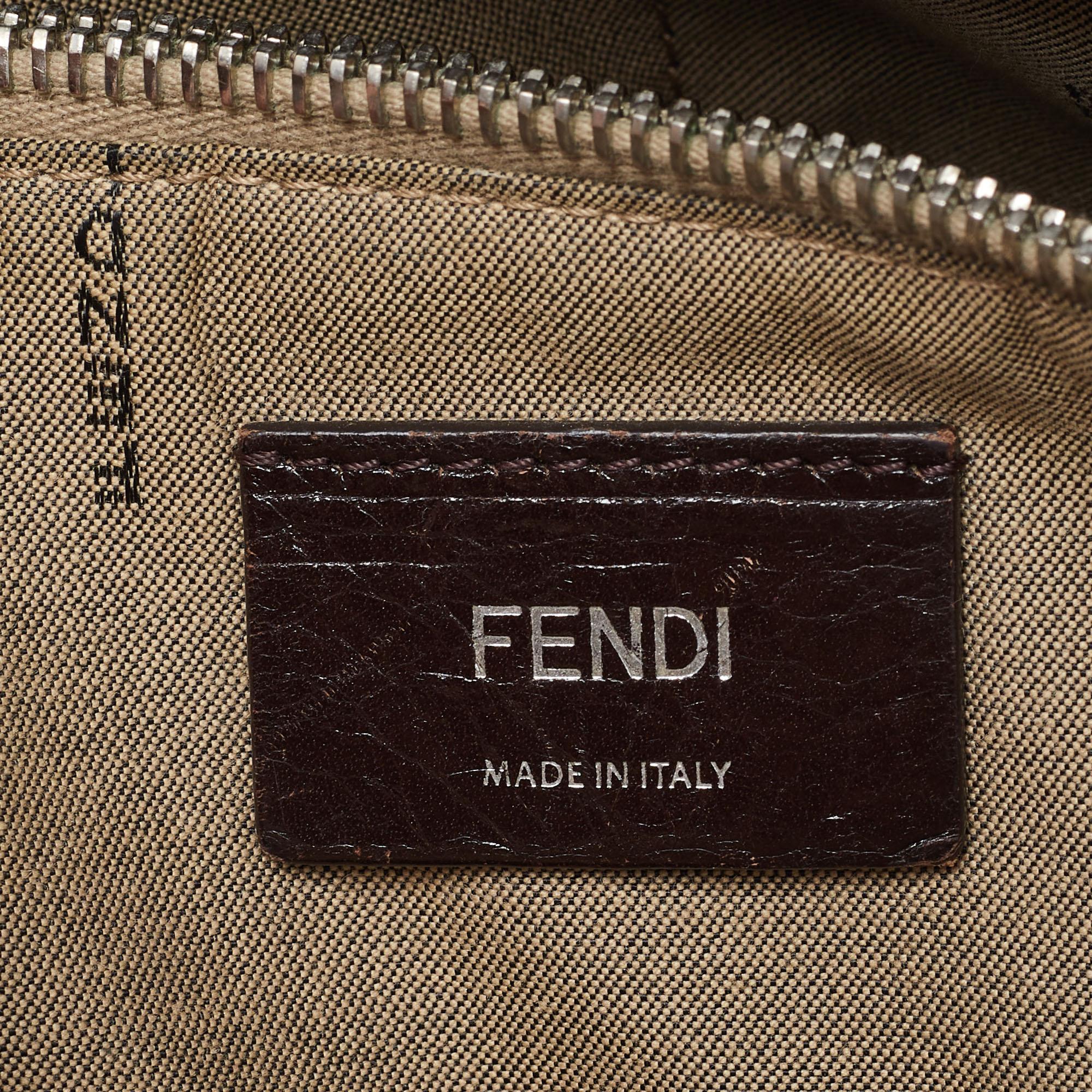 Fendi Two Tone Beige Leather Medium By The Way Bag For Sale 10