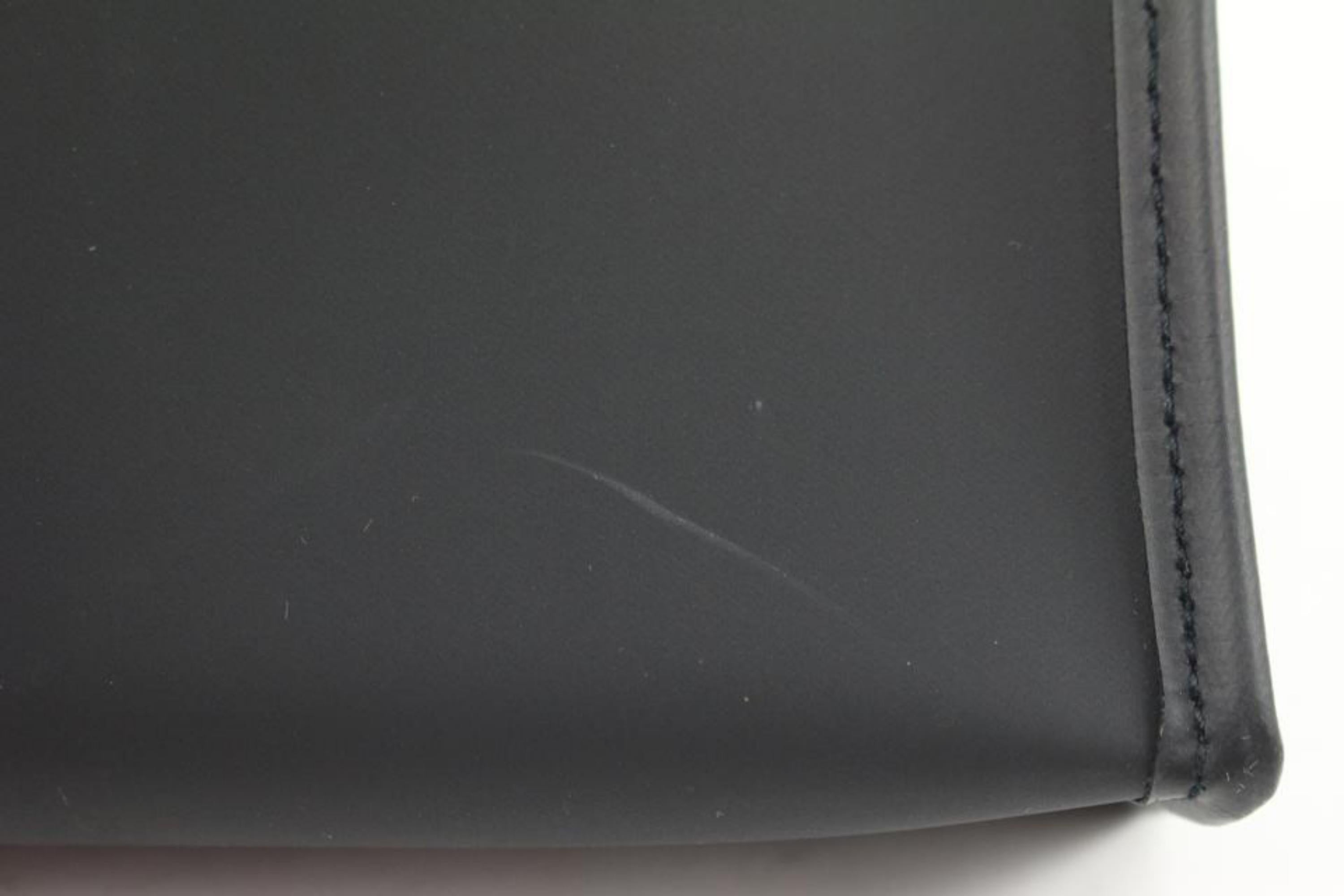 Fendi Ultra Rare Black Mini Rubber FF Logo Shopper Tote 118f22 For Sale 5