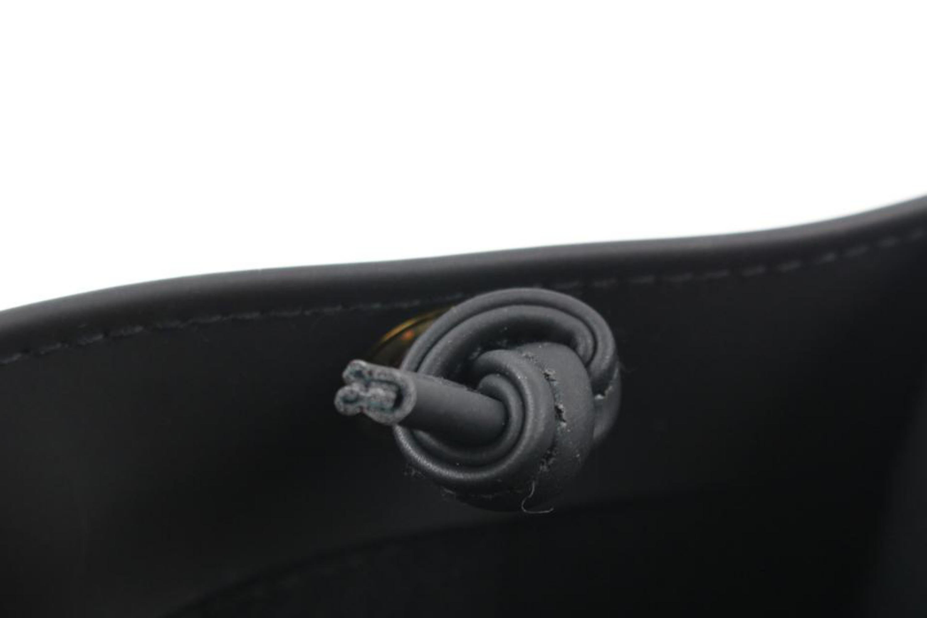 Fendi Ultra Rare Black Mini Rubber FF Logo Shopper Tote 118f22
Measurements: Length:  6