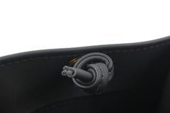 Fendi Ultra Rare Black Mini Rubber FF Logo Shopper Tote 118f22