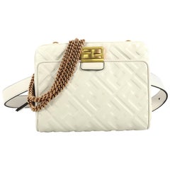 Fendi Upside Down Bag Zucca Embossed Leather