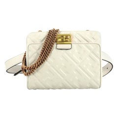 Fendi Upside Down Bag Zucca Embossed Leather